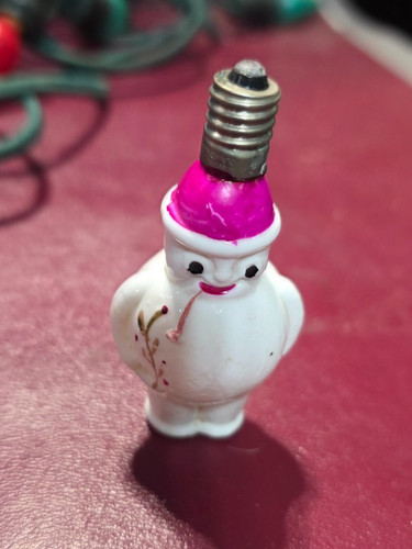 Vintage christmas milk glass - milk,
