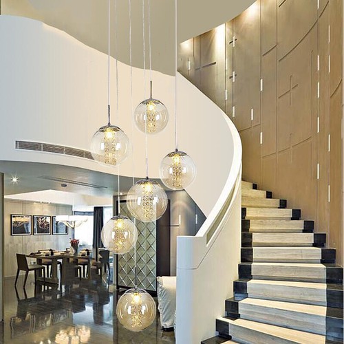 Glass pendant light staircase - light,