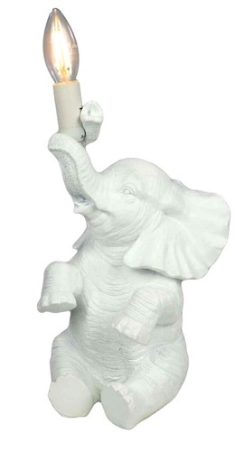 30cm white elephant - white, table