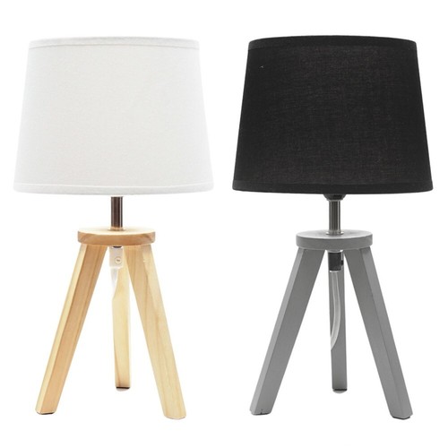 Tripod table lamp - tripod, grey