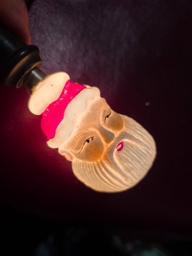 Vintage santa milk glass - vintage,